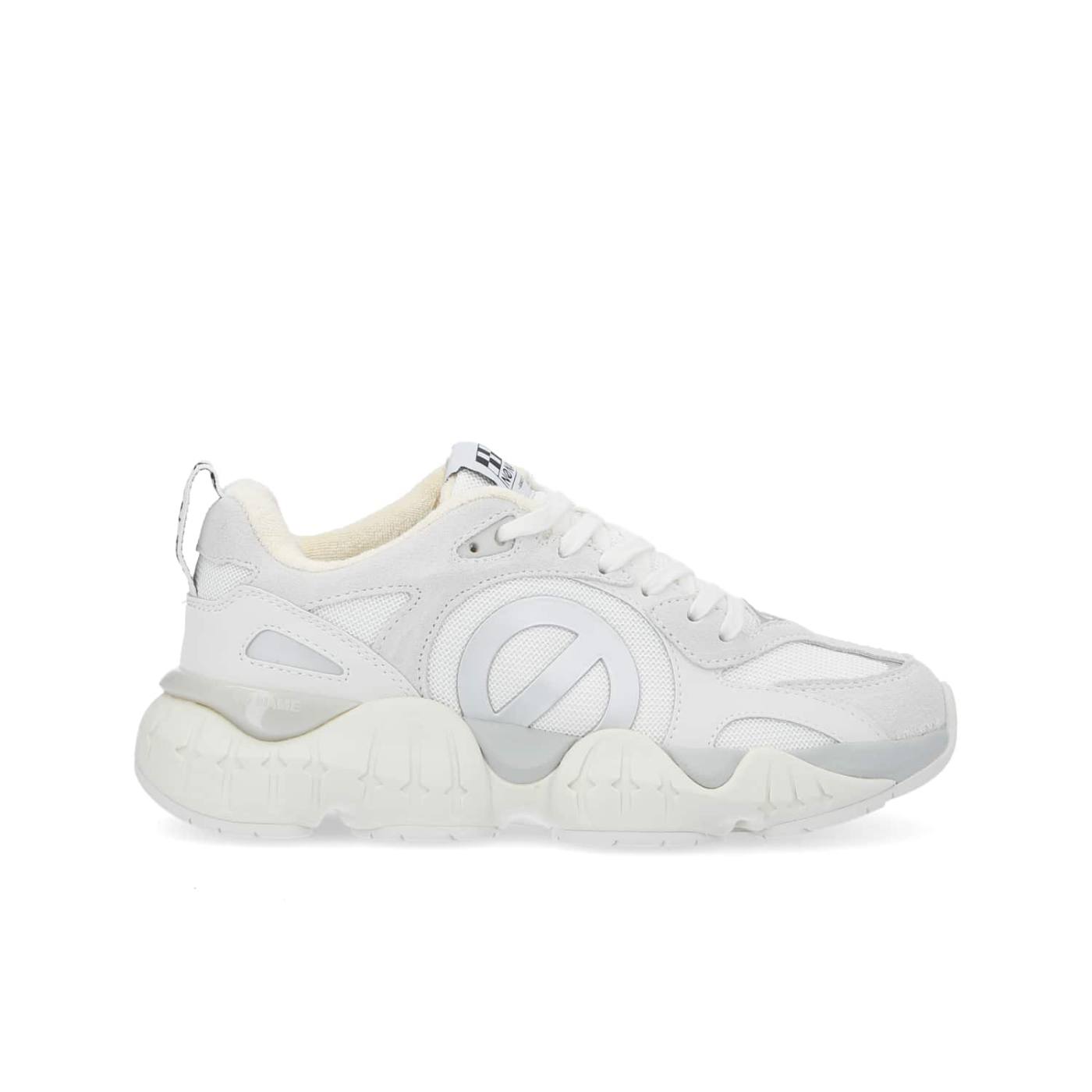 KRAZEE RUNNER - SUEDE/REC.KNIT - WHITE/WHITE